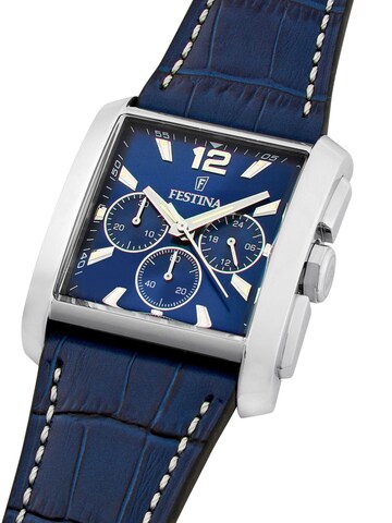 FESTINA Analogové hodinky 'Chronograph Timeless Chronograph' – modrá