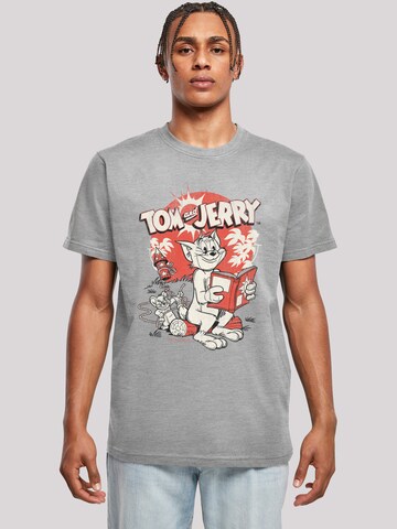 T-Shirt 'Tom und Jerry Rocket Prank' F4NT4STIC en gris : devant