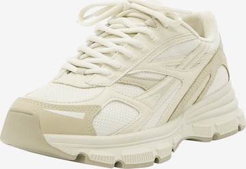 Pull&Bear Platform trainers in Beige: front