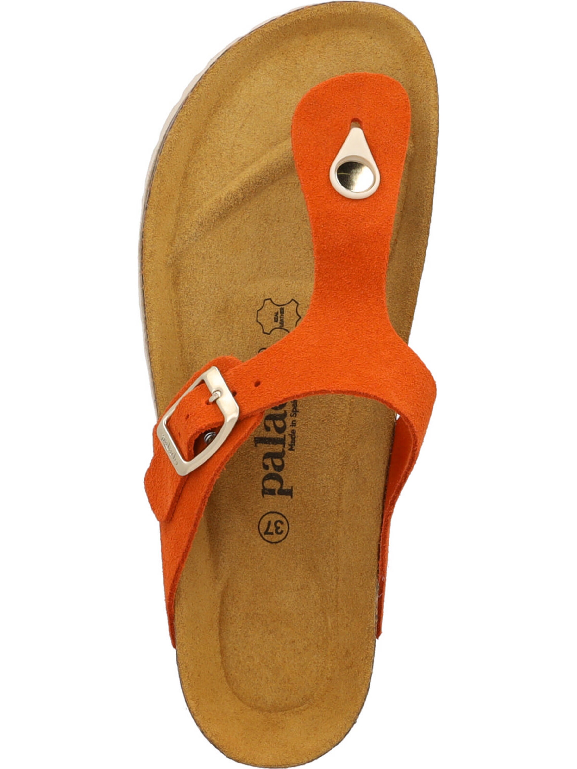 Palado T-bar sandals 'Palado Kos Suede Premium Leather' in Orange