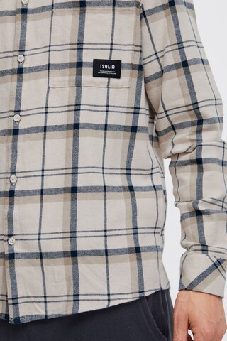 Coupe regular Chemise !Solid en beige