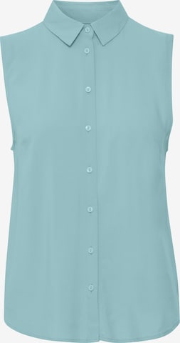 Camicia da donna 'Main To' di ICHI in blu: frontale