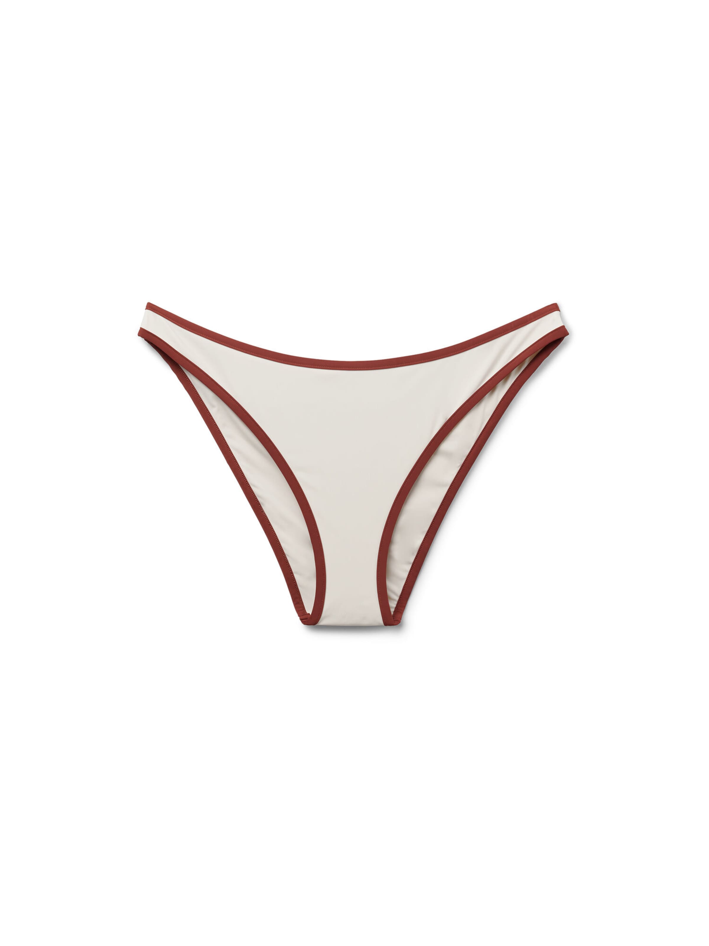 CALZEDONIA Bikini Bottoms 'Bicolor Piping' in Beige: front
