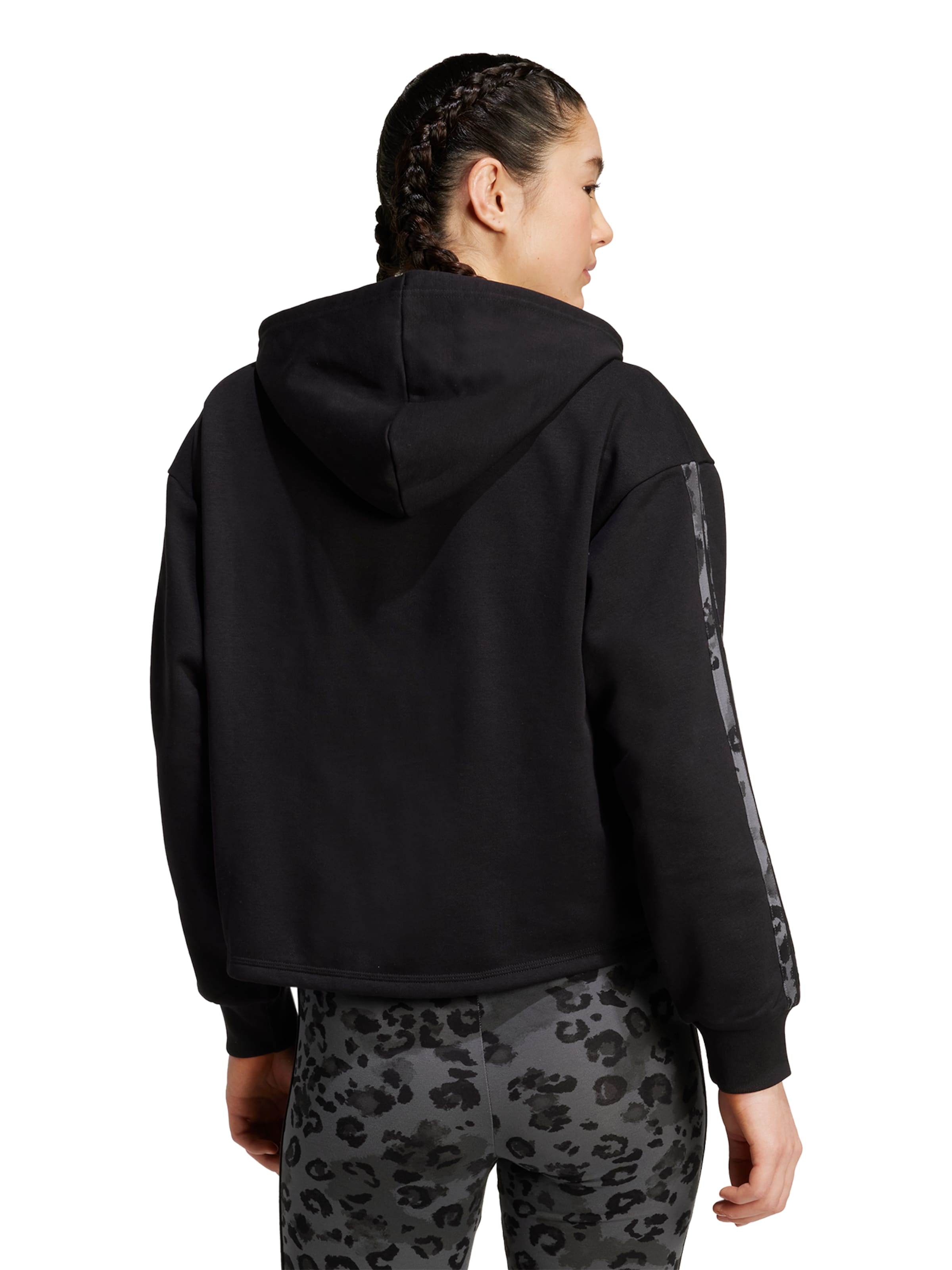 Giacca di felpa sportiva di ADIDAS SPORTSWEAR in nero: dietro