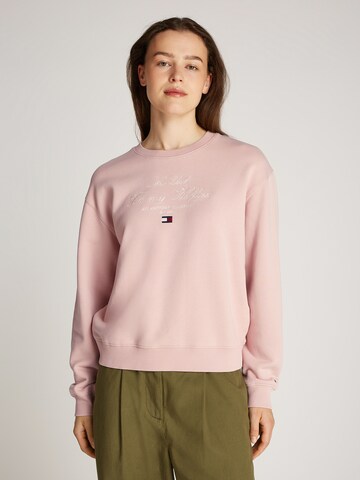 TOMMY HILFIGER Tréning póló - rózsaszín: elől