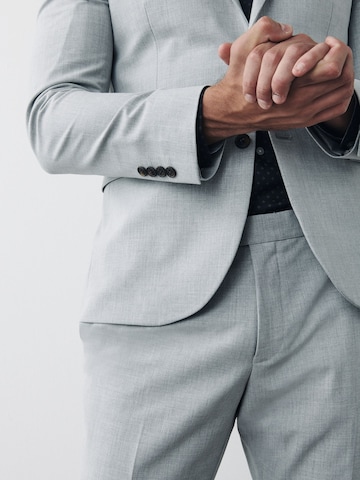 Next Slim fit Blazer 'Motion Flex' in Grey