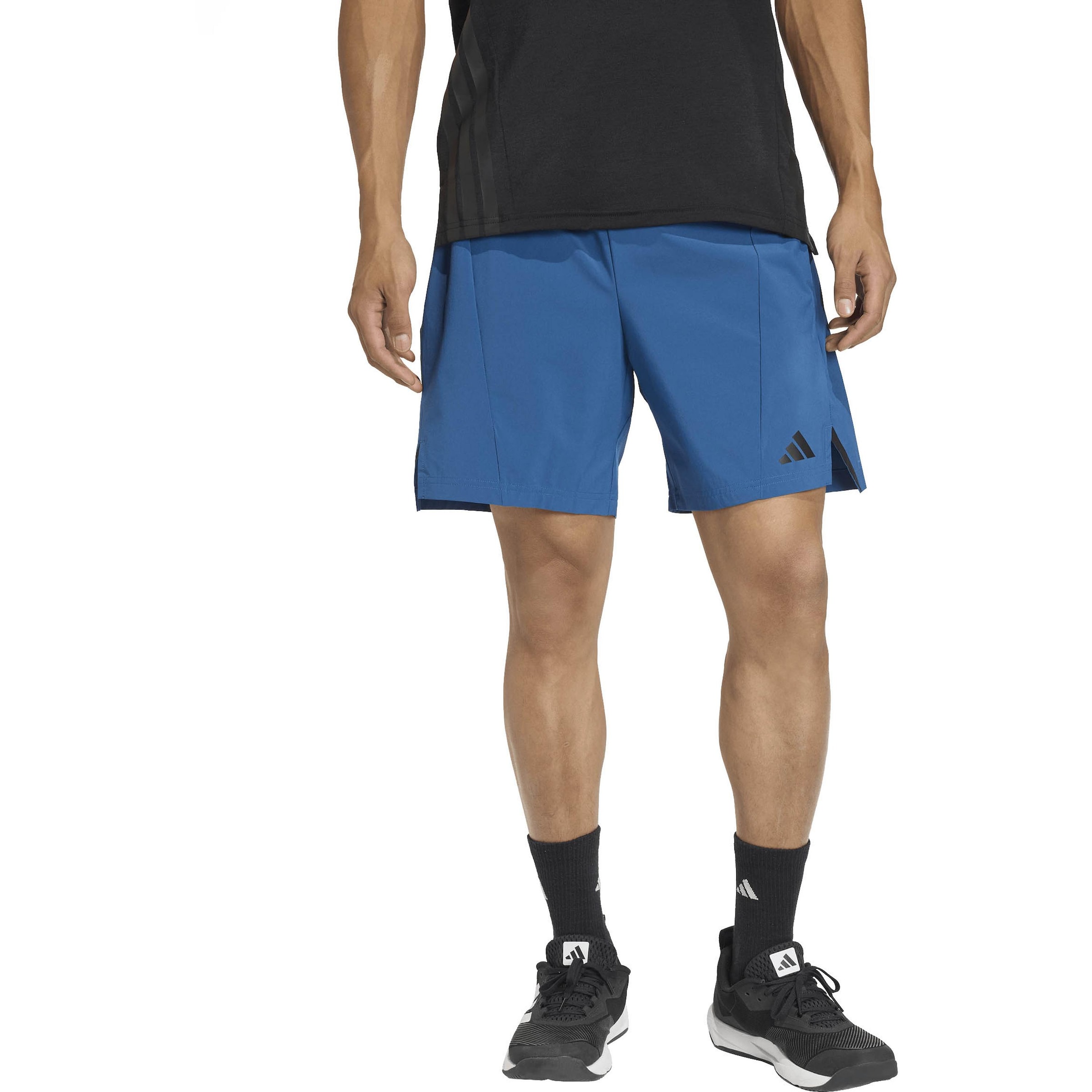 ADIDAS PERFORMANCE Loose fit Workout Pants 'D4T' in Blue: front