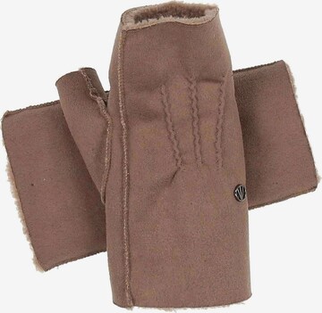 LOEVENICH Leg Warmers in Brown: front