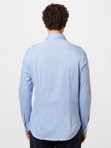 Tommy Hilfiger Tailored - Ajuste estrecho Camisa en azul