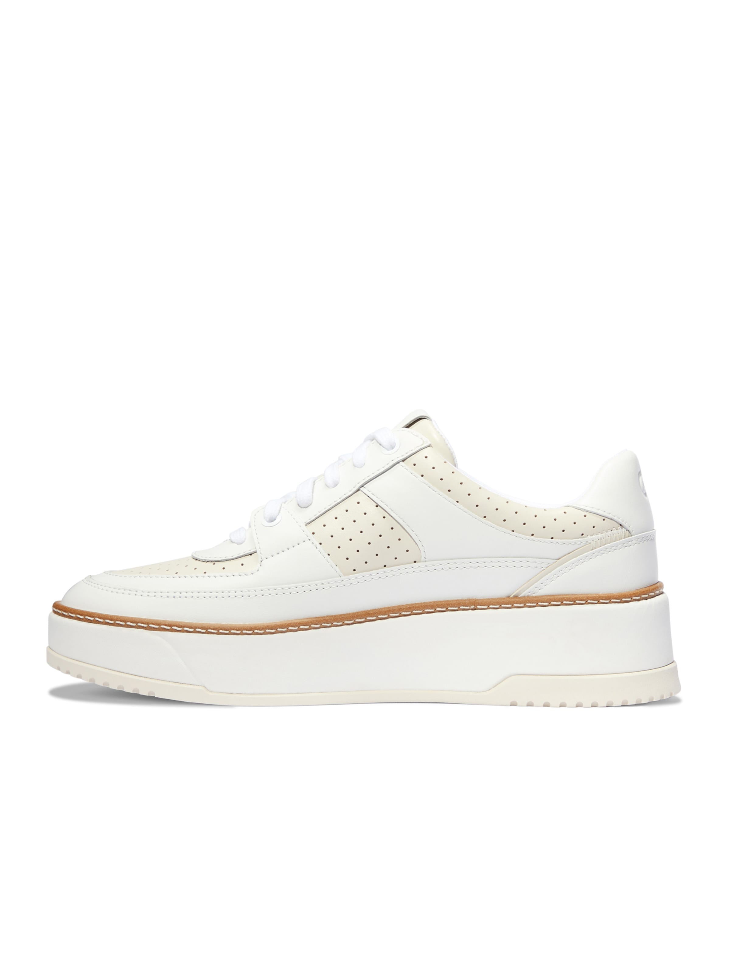 Cole Haan Platform trainers 'GrandPrø Maxfield' in White: front