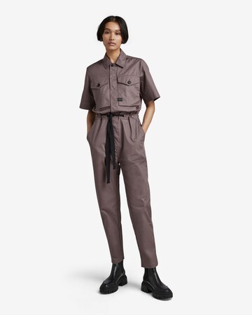 G-Star RAW Jumpsuit in Purple: front