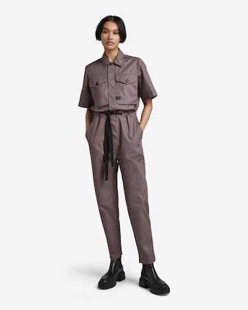 G-Star RAW Jumpsuit in Purple: front