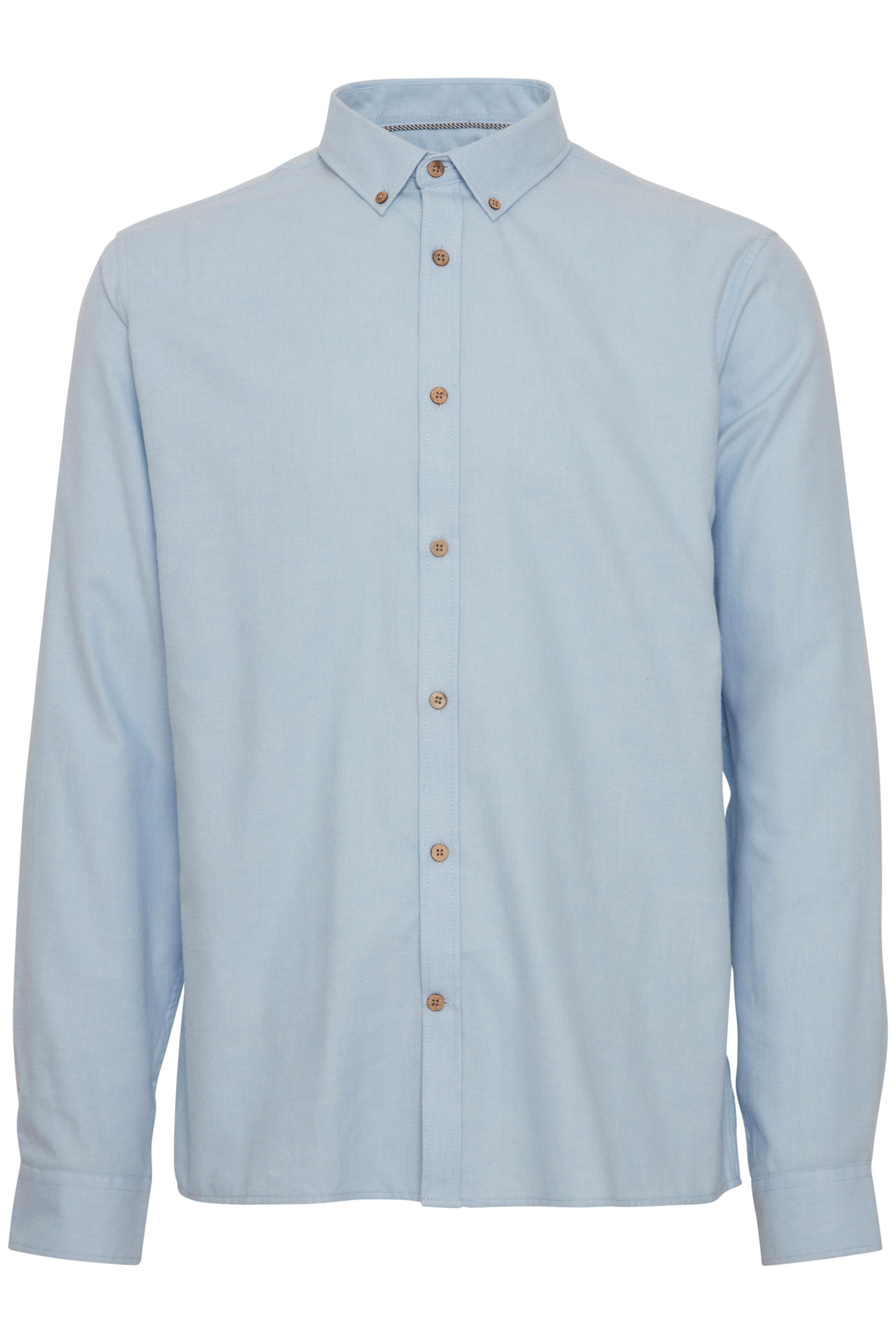 !Solid Button Up Shirt in Blue: front