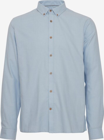 !Solid Regular fit Button Up Shirt in Blue: front