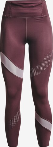 Skinny Pantalon de sport UNDER ARMOUR en violet : devant