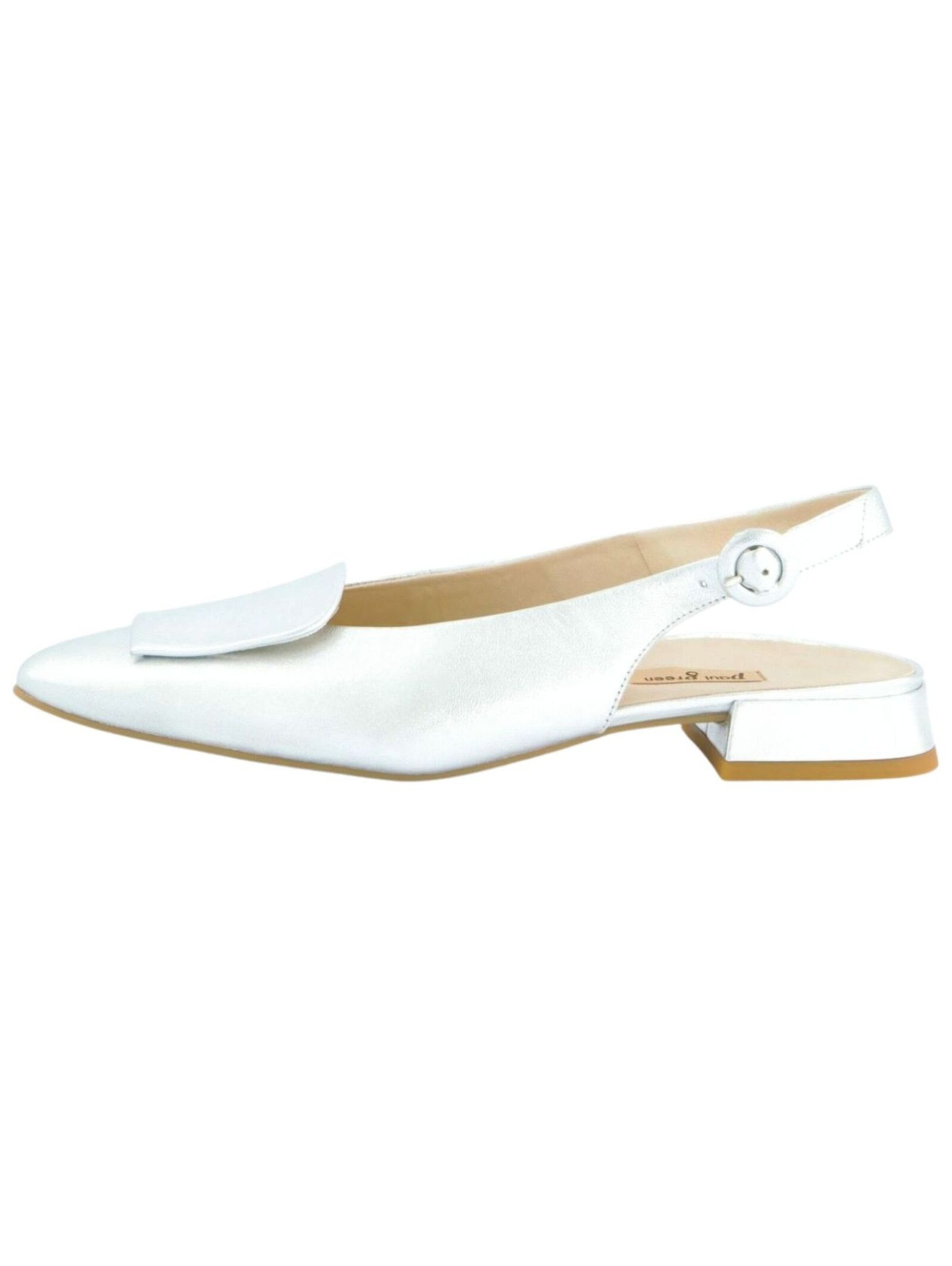 Paul Green Ballerina met riempjes in Zilver