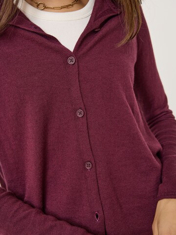 Tamaris Gebreid vest in Lila