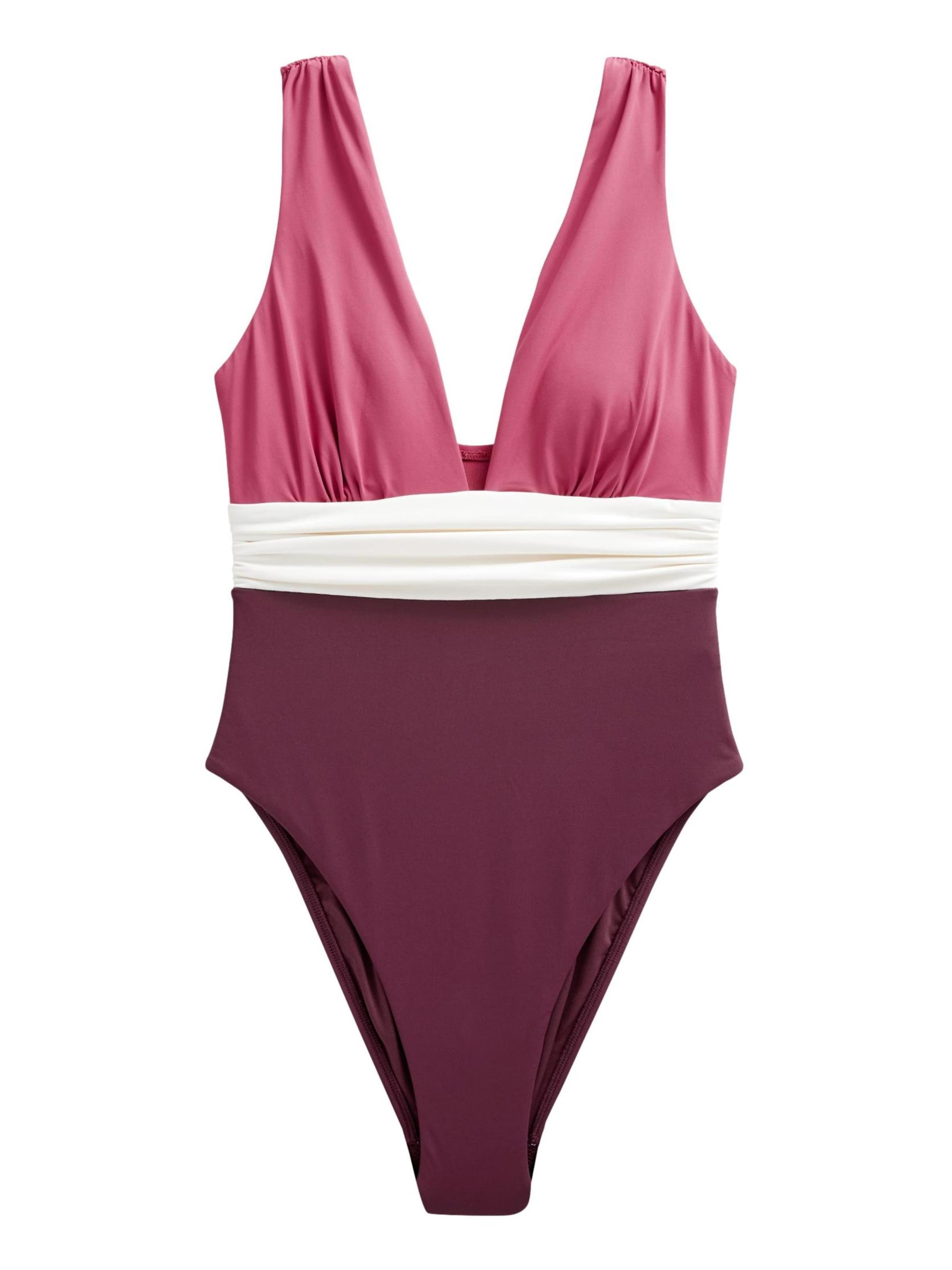 Next Bustier Uimapuku värissä vaaleanpunainen: etupuoli