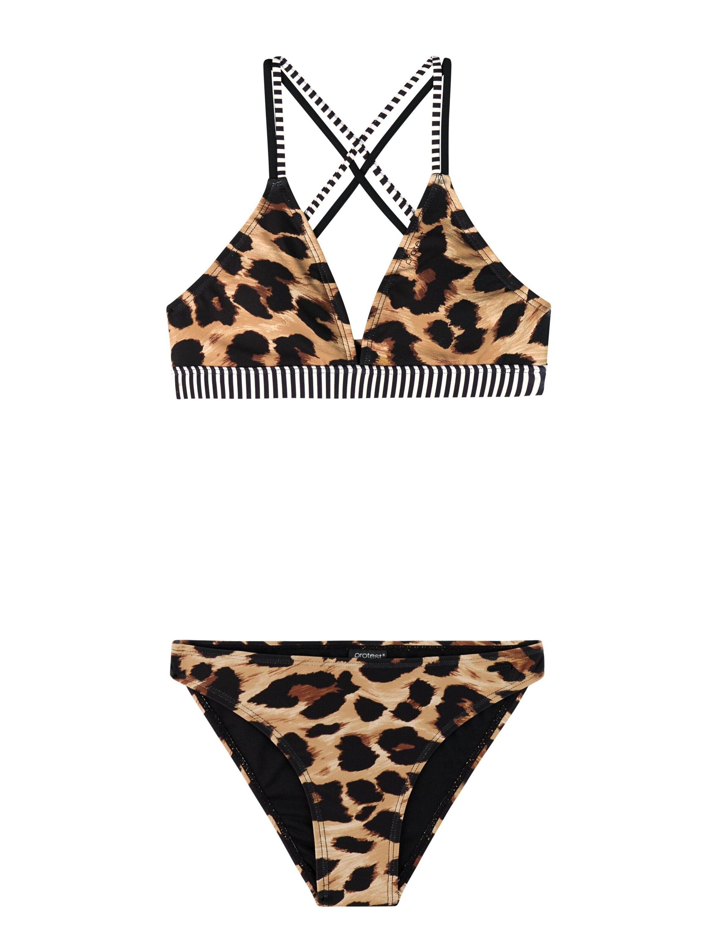 PROTEST Triangle Bikini 'PRTSuzana JR' in Brown: front