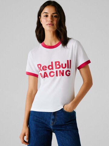 T-Shirt Red Bull Racing x Pepe Jeans en blanc : devant