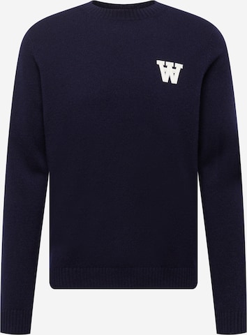 WOOD WOOD Sweater 'Kevin' in Blue: front