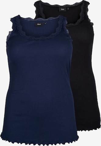 Top 'LIV' di Zizzi in blu: frontale