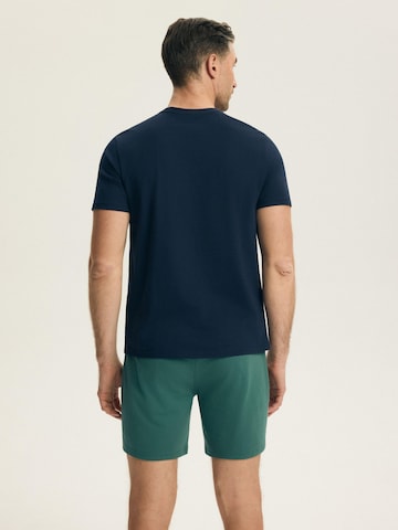 Henderson Pajama short 'Piżama męska Bet Henderson | granatowy, zielony 2XL' in Blue