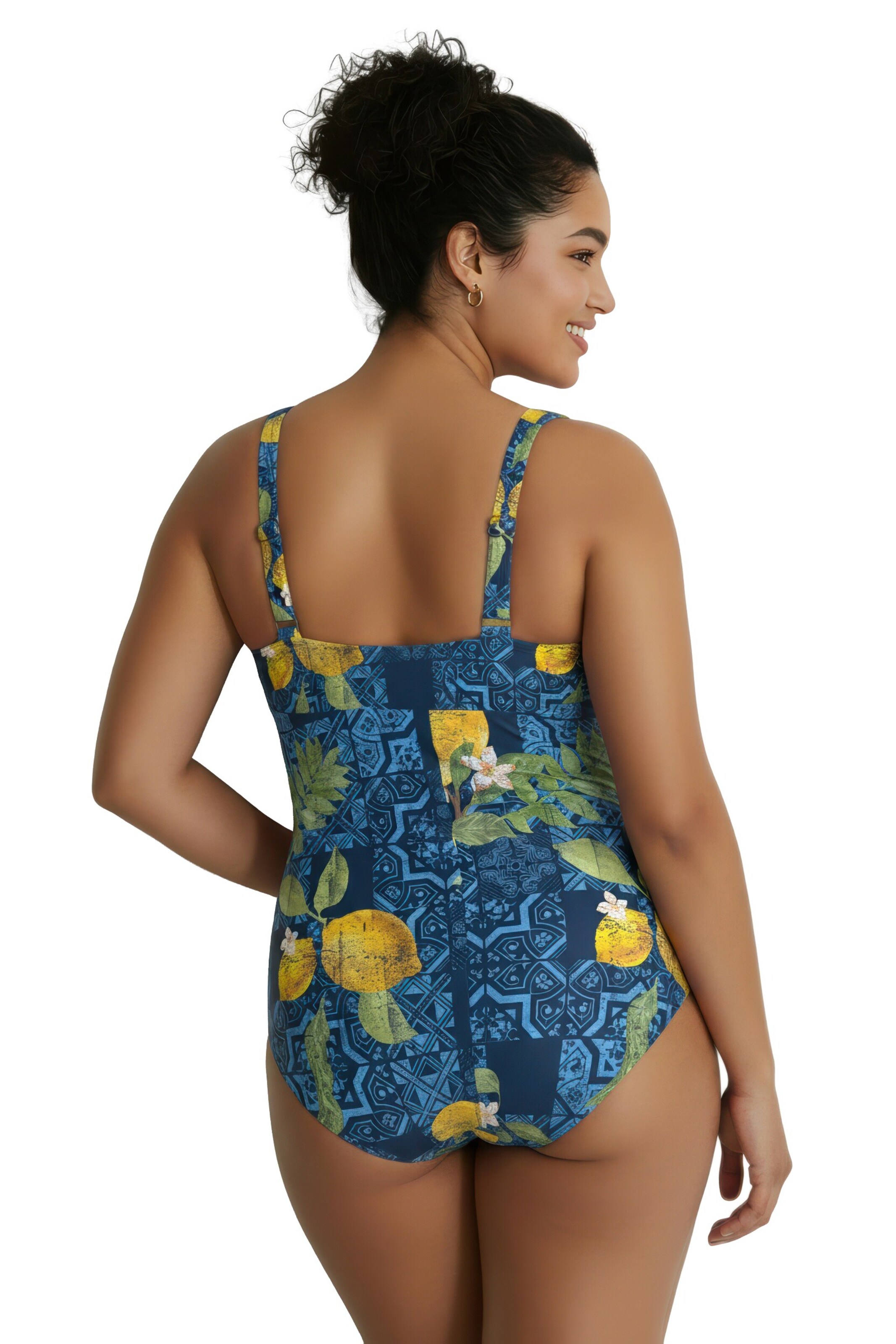 Ulla Popken Swimsuit in Blue