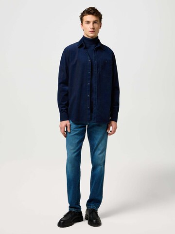 WRANGLER Regular fit Button Up Shirt '1 Pkt Corduroy Shirt' in Blue