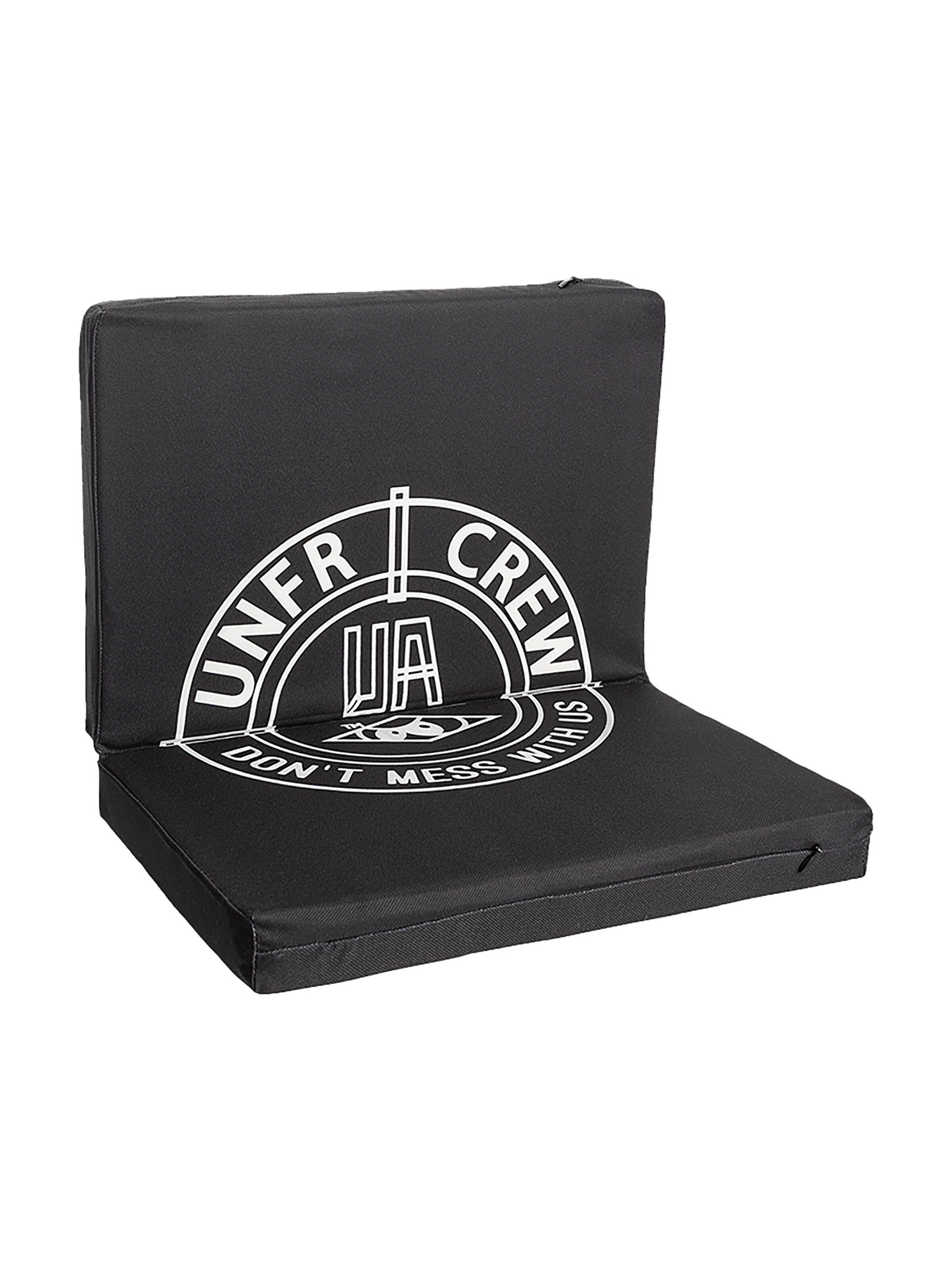 Unfair Athletics Pillow 'DMWU' in Black: front