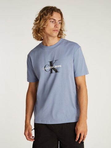Calvin Klein Jeans Koszulka w kolorze niebieski: przód