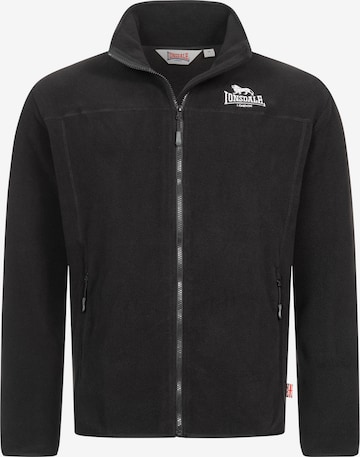 LONSDALE Fliisjakk 'Ardgour', värv must: eest vaates