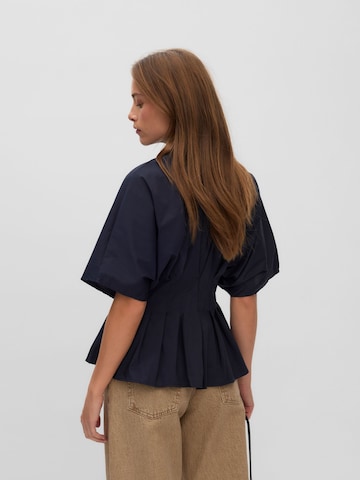 VERO MODA Bluse 'VMEMILIE' i blå