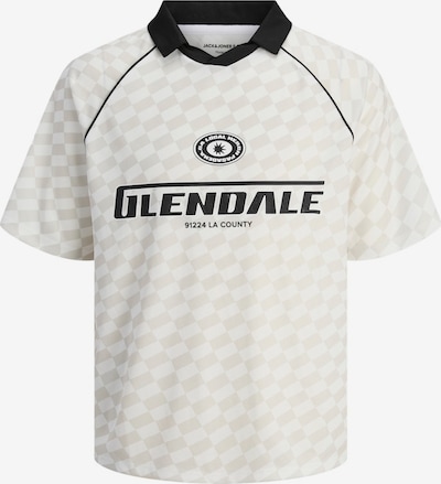 JACK & JONES Paita 'JCORETREAT' värissä musta / valkoinen / offwhite, Tuotenäkymä