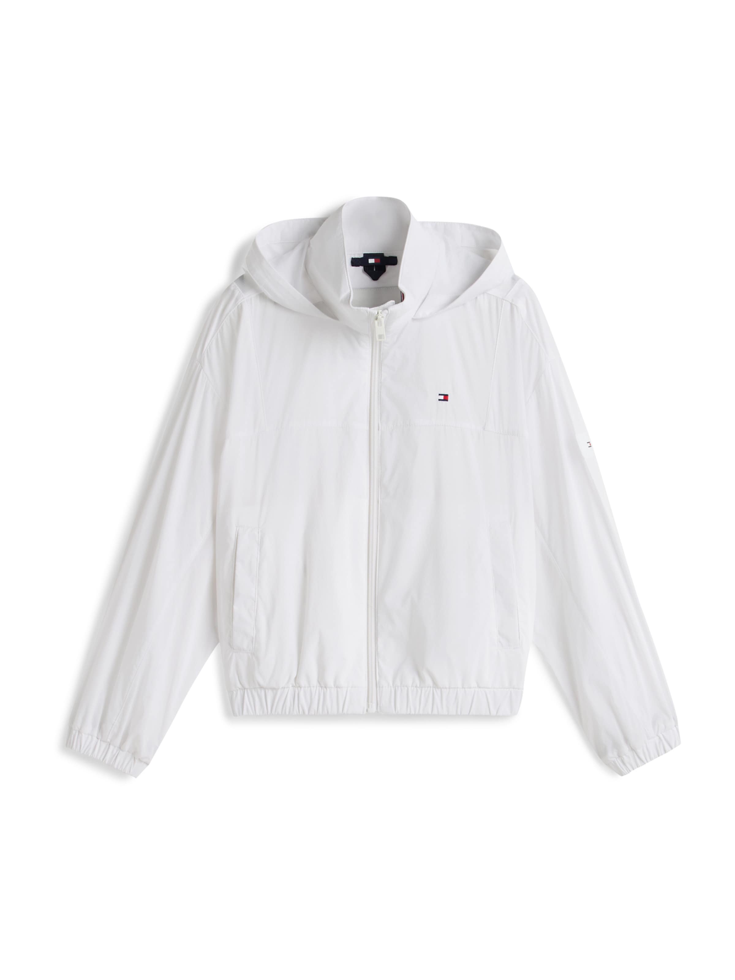 TOMMY HILFIGER Prehodna jakna | bela barva: sprednja stran