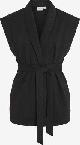 VILA Vest in Black: front