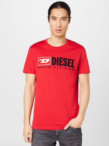 DIESEL - Camisa 'DIEGOR' em vermelho: frente