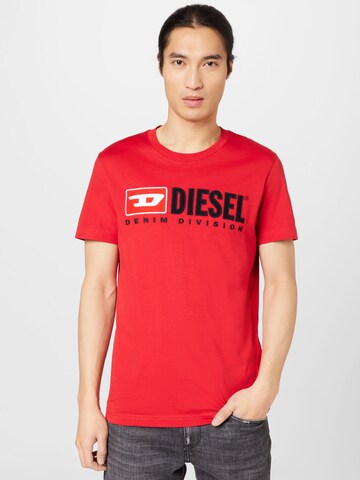 T-Shirt 'DIEGOR' DIESEL en rouge : devant