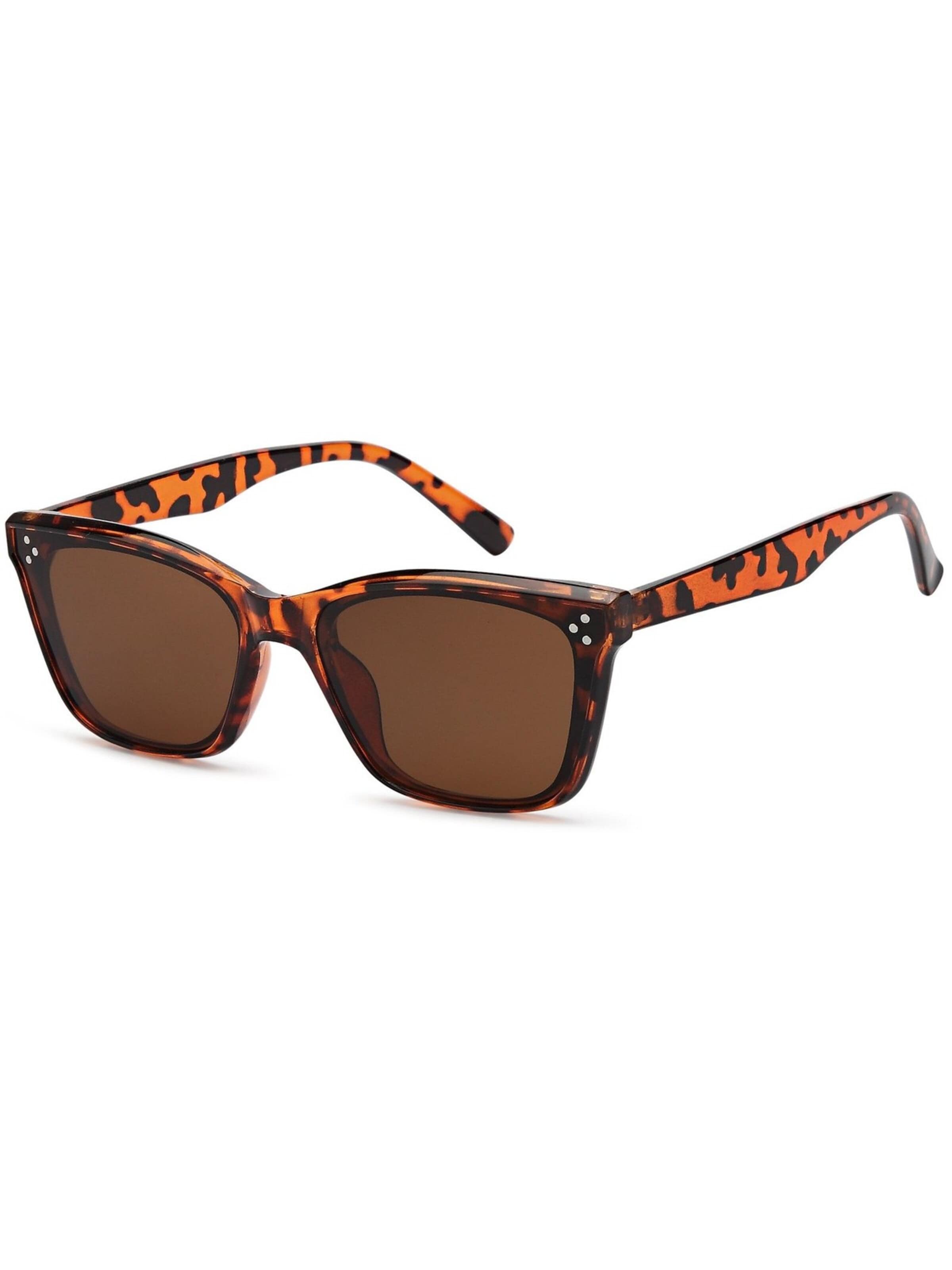 styleBREAKER Sonnenbrille in Braun: Vorderseite
