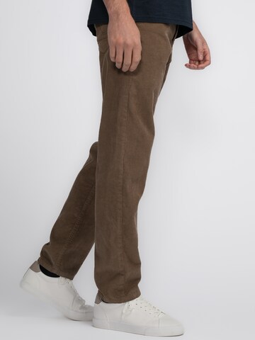 Petrol Industries Regular Trousers 'Russel' in Brown