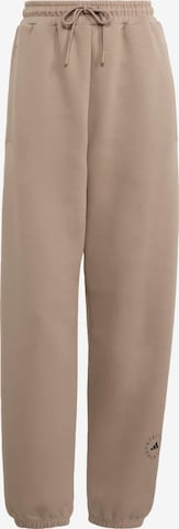 ADIDAS BY STELLA MCCARTNEY - Tapered Pantalón deportivo 'Loose Sweat' en marrón: frente
