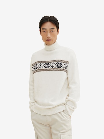 TOM TAILOR Sweater in White