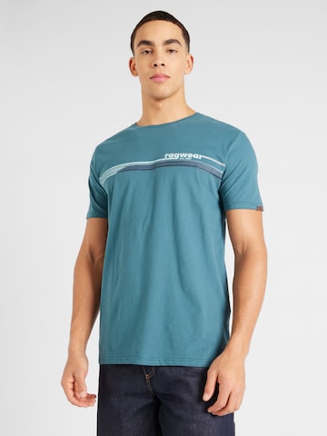 Ragwear T-Shirt 'HAKE' in Blau: predná strana