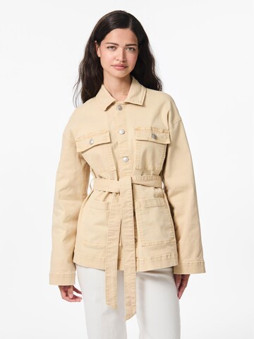 PIECES Tussenjas 'PCTora' in Beige: voorkant