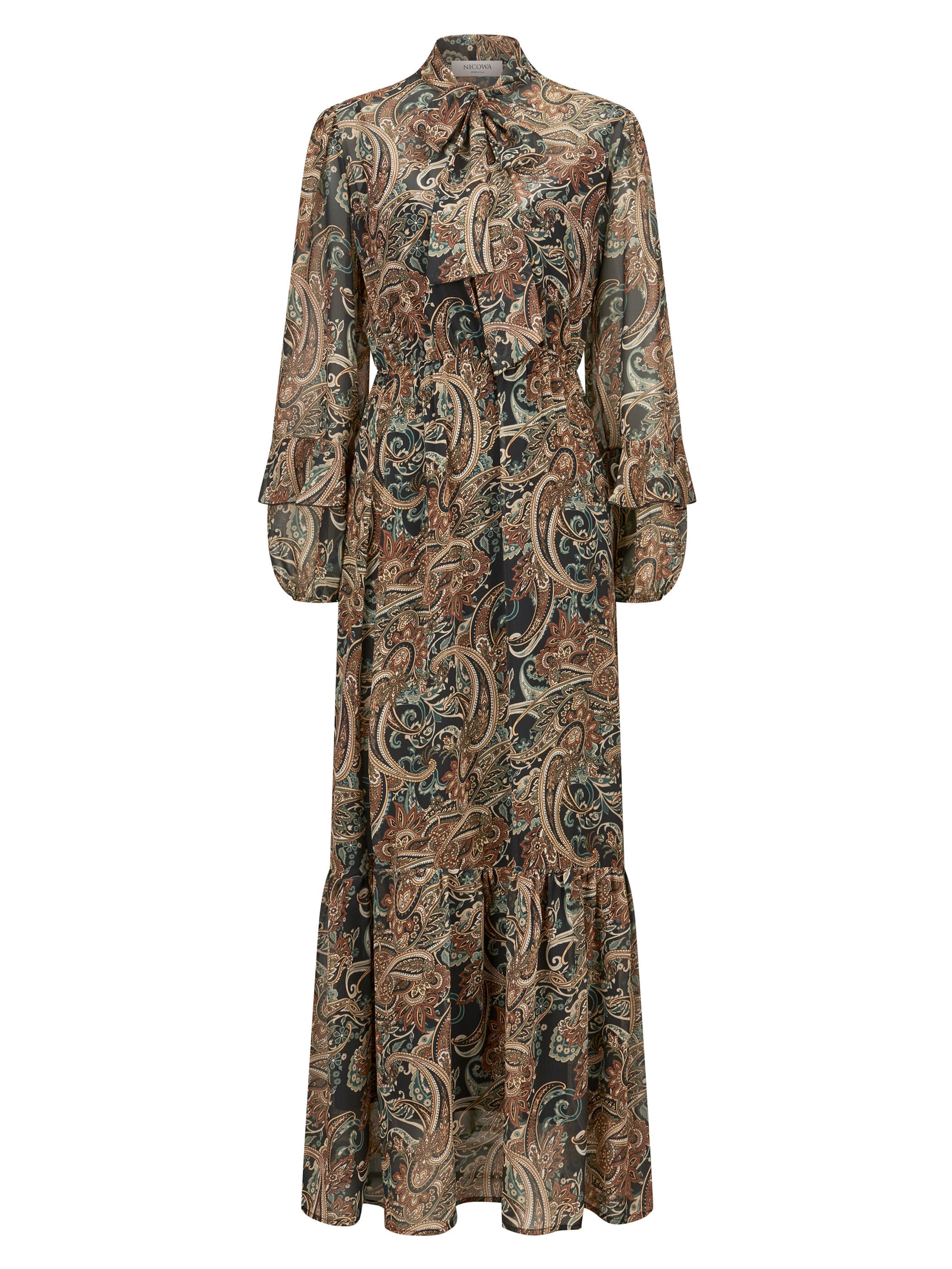 Robe de soirée ' ARIWELA' Nicowa en beige : devant
