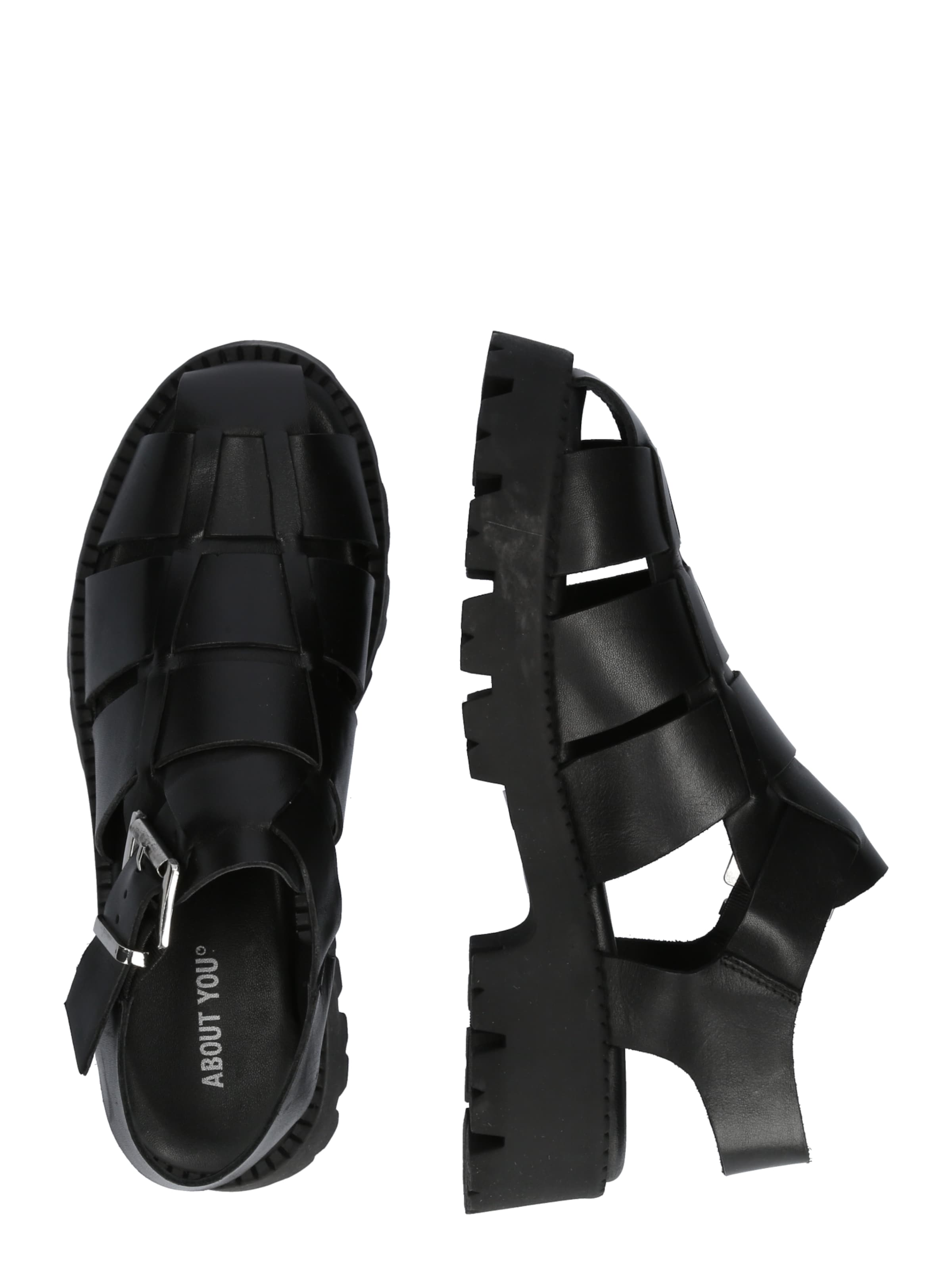 ABOUT YOU Sandals 'Angelina' in Black