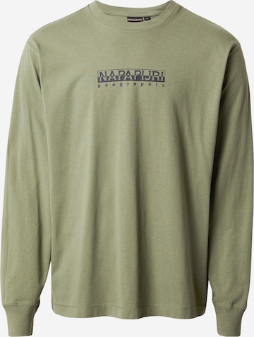 T-Shirt 'BOX' NAPAPIJRI en vert : devant