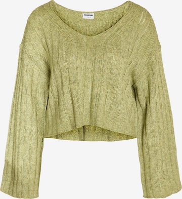 Pullover 'NINA' di Noisy may in verde: frontale
