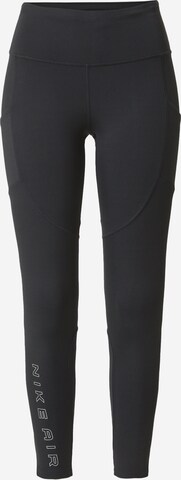 Pantaloni sport de la NIKE pe negru: față