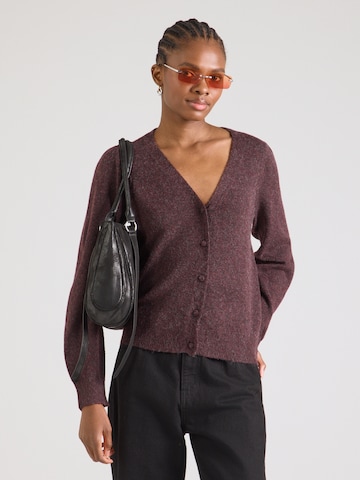 VERO MODA Knit cardigan 'VMDOFFY' in Red: front